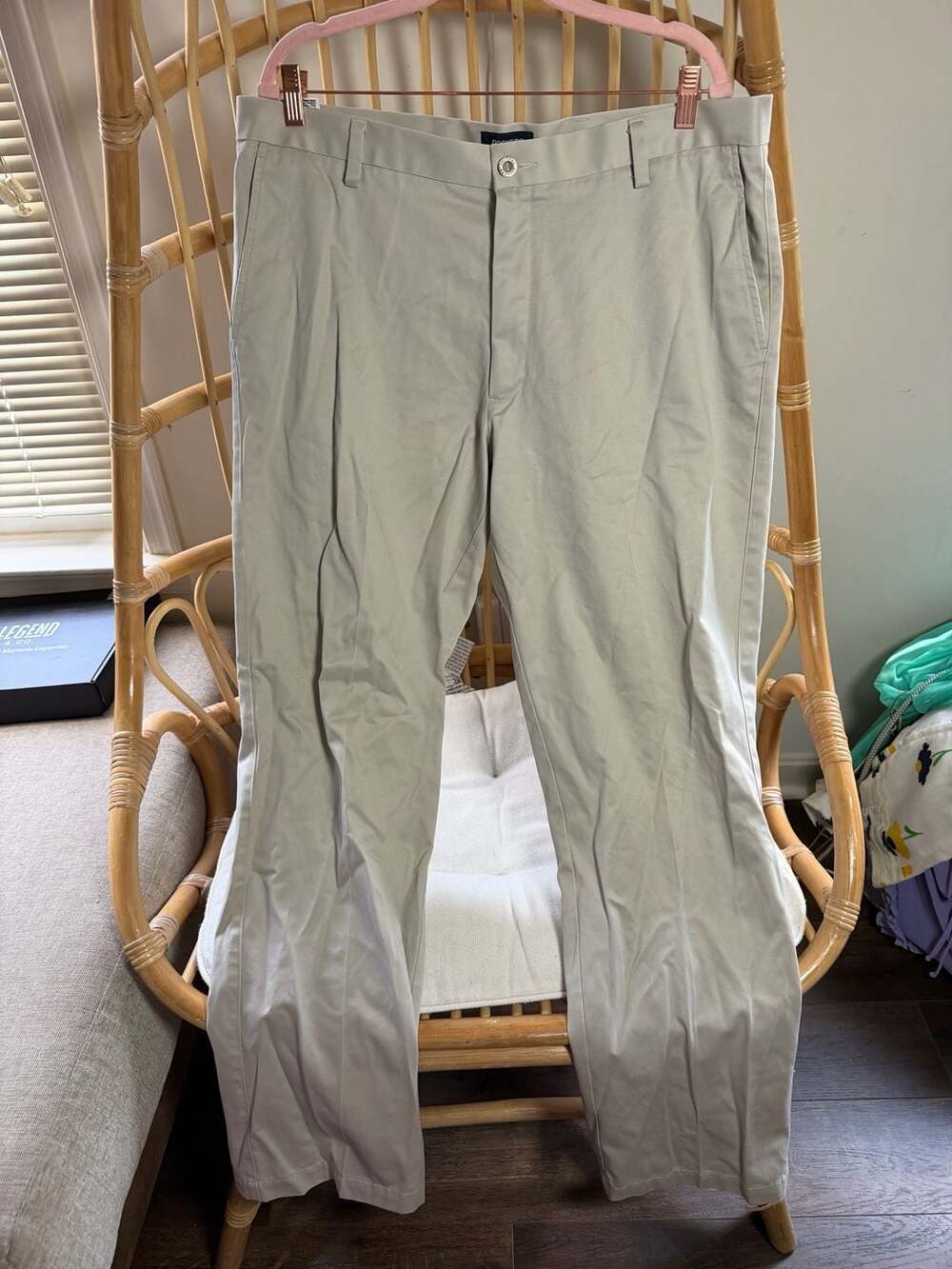 Dockers Men's Khaki Flat Front Casual Pants